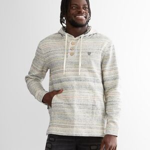 VISSLA Descanso Hooded Henley Sweatshirt Harbor Blue